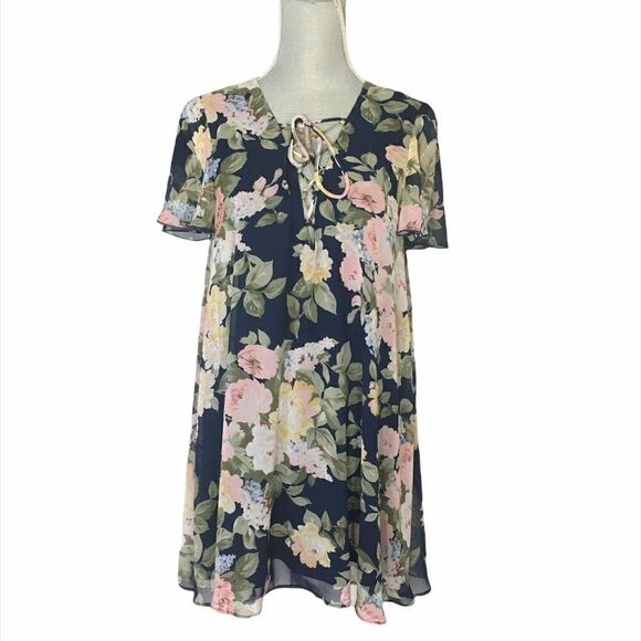 Show Me Your Mumu Kylie Floral Shift Mini Dress Size S - Picture 3 of 5